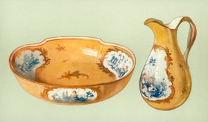 Ewer and Basin, Sevres, yellow ground by Unbekannt Unbekannt